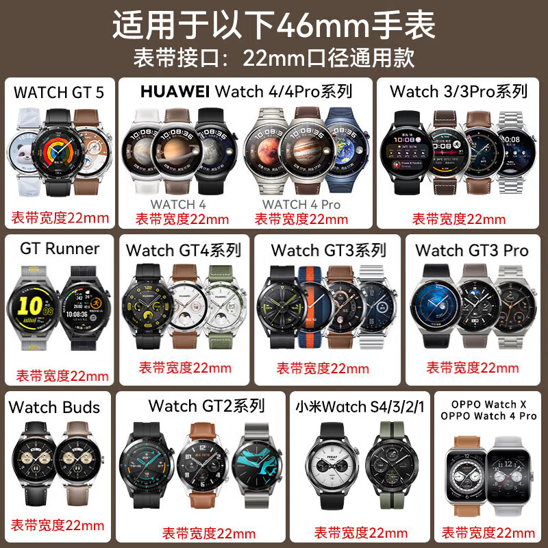 Ремешок Stiger из нержавеющей стали для смарт-часов Huawei Watch 5/4/GT 6/5/4/3/2/Pro, 46 мм, металлический, серебристый