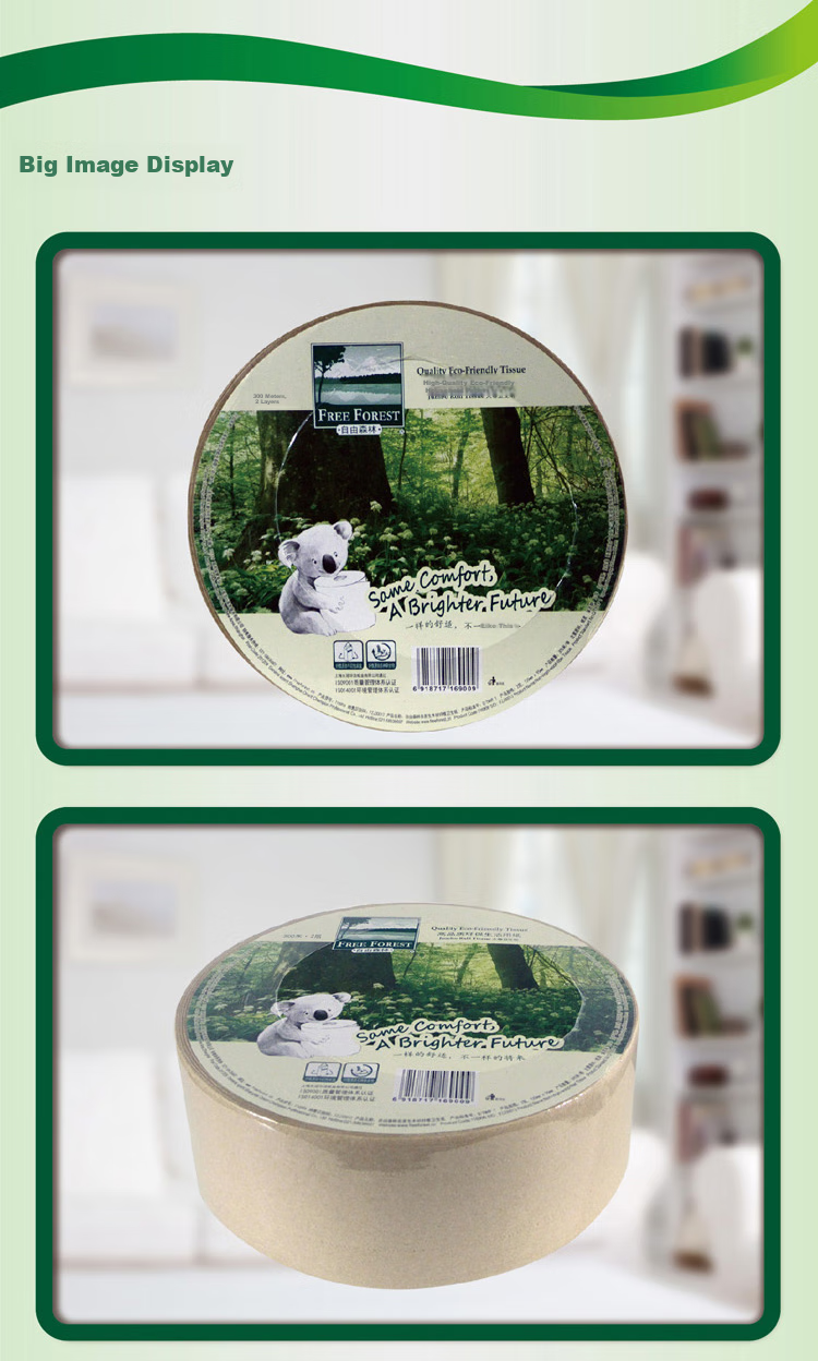 Туалетная бумага Hygienix Forest Freedom, 2-слойная, 300м, 12 рулонов, натуральная, экологичная