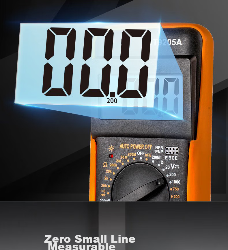 Цифровой мультиметр Zhugu DT9205, высокоточный, автоматический, бытовой, 750В AC, 20А DC