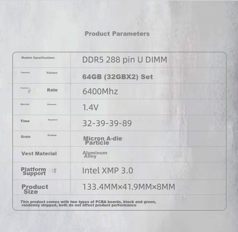 Модуль памяти KINGBANK SHARPBLADE-RGB DDR5 64GB (2x32GB) 6400MHz CL32, черный
