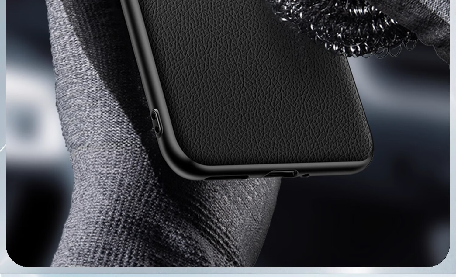 Чехол-накладка DIVI для Huawei Pura70, из натуральной кожи, противоударный, черный