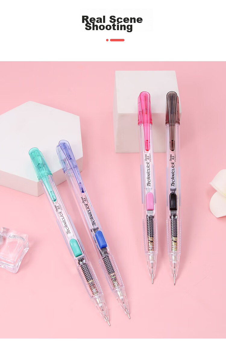 Автоматическая карандаш Pentel PD105T, 0.5 мм, черный, одноразовая упаковка