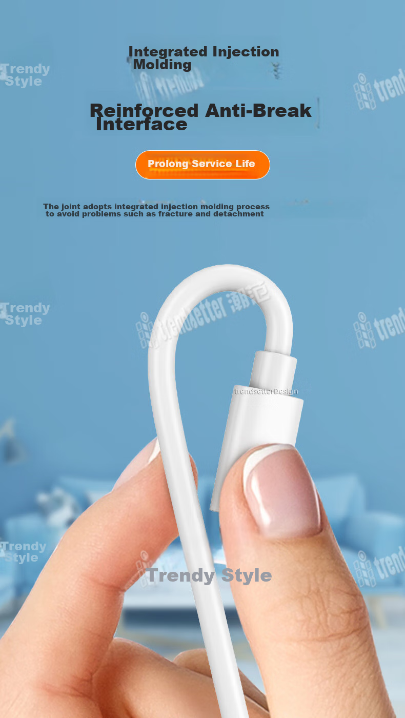 Кабель-удлинитель Trendsetter для зарядки камер видеонаблюдения, 3 метра, Micro USB, белый