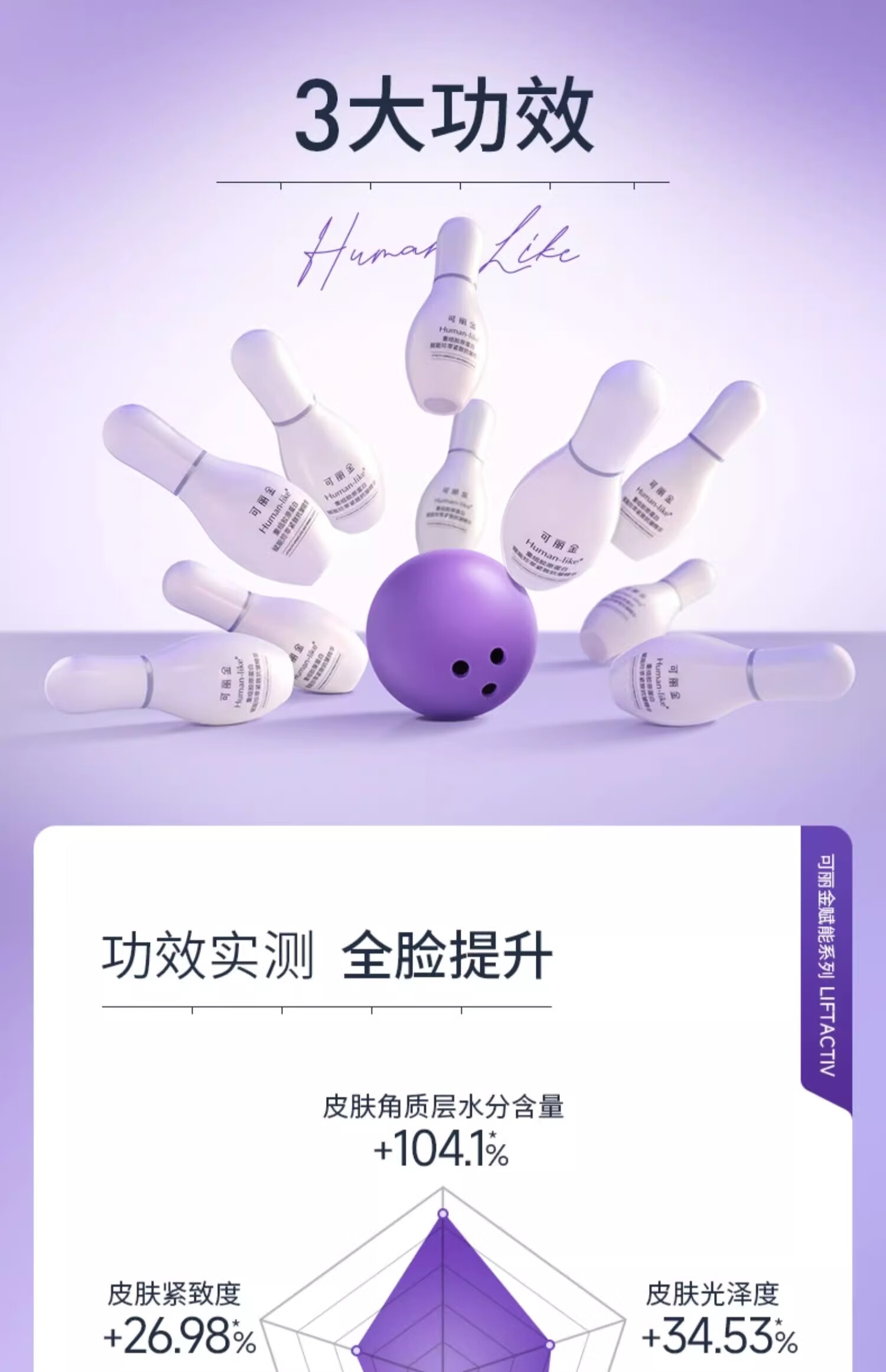 可丽金（COLLGENE） 胶原蛋白保龄瓶精华液赋能珍萃抗皱紧致面部水润新年礼物 30ml【预售】