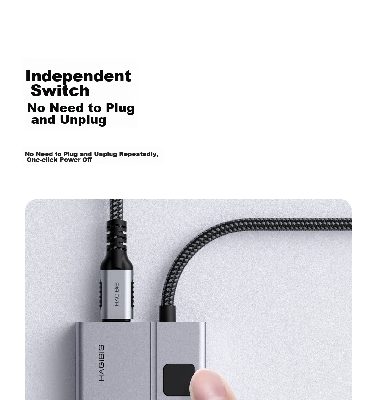 Хаб Hagibis Type-C, док-станция 9-в-1 с PD зарядкой, USB 3.1/3.0/2.0, HDMI, Ethernet, SD/TF кардридер, аудиовыход, для MacBook и других ноутбуков