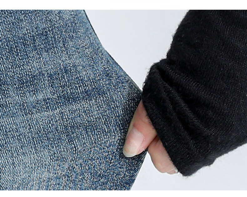 Женские джинсы JEANSWEST, модные брюки с легким клешем, осенние брюки с высокой талией, повседневные узкие брюки для похудения в стиле ретро, синие XL