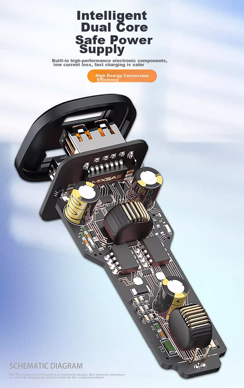 Автомобильное зарядное устройство с двумя USB