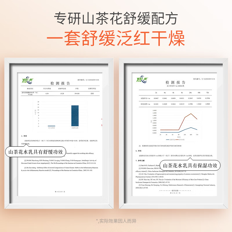植树（plant grow）山茶花水乳套装2件套 清爽控油补水保湿舒缓维稳敏感肌护肤品礼盒