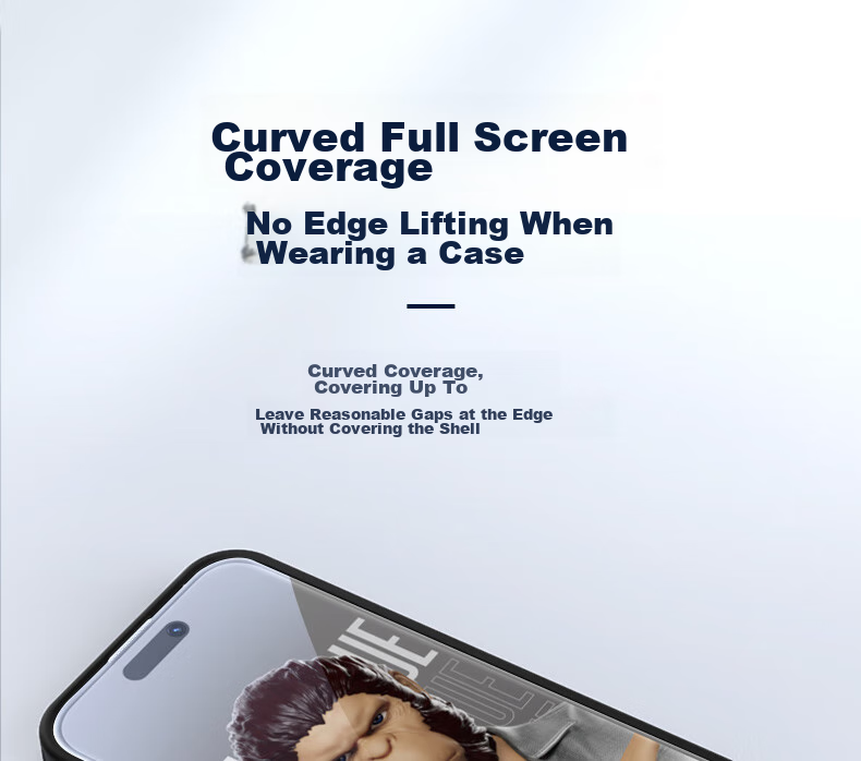 Защитное стекло Lanxingxiansheng для iPhone 15 Pro Max, полноэкранное, HD, антибликовое, противоударное