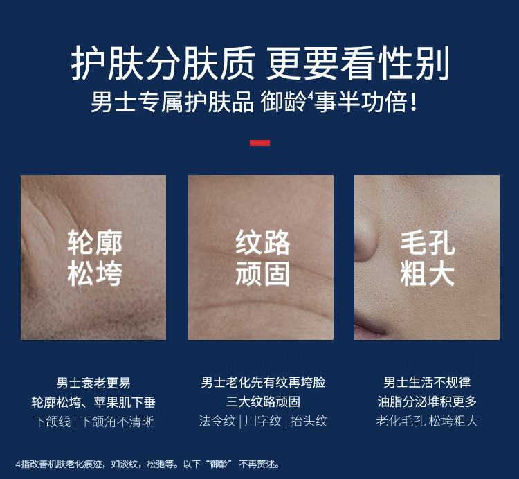 碧欧泉（BIOTHERM）男士蓝钻滋养紧致三步曲护肤套装(洗面奶+精华水+精华)男生礼物