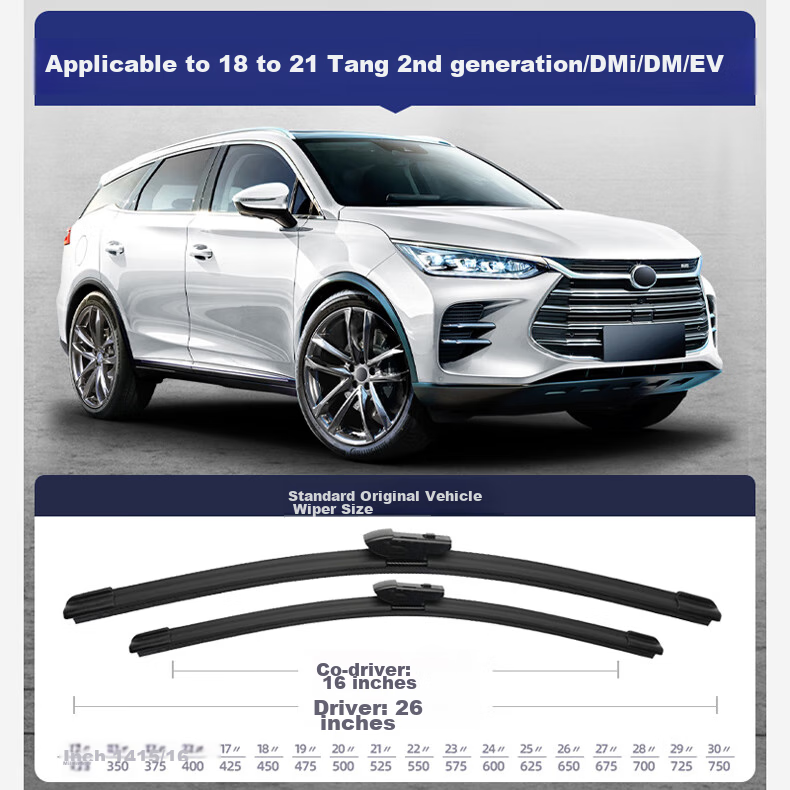 Дворники Goodyear Langjing для Volkswagen Sagitar (2012-2018), размер 24/19 дюймов, бескаркасные