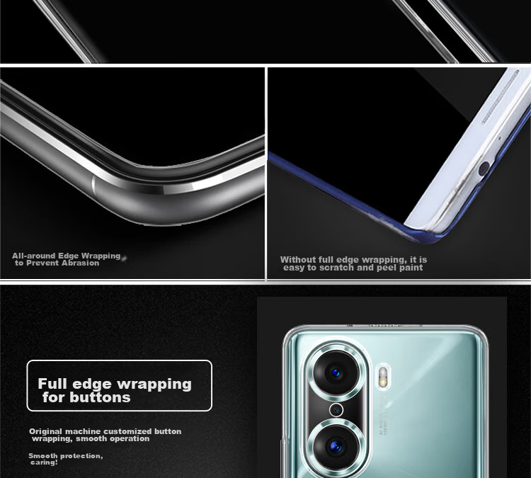 Чехол для телефона ESCAPE для Honor 60, противоударный, ультратонкий, силиконовый, прозрачный, с отверстием для шнурка