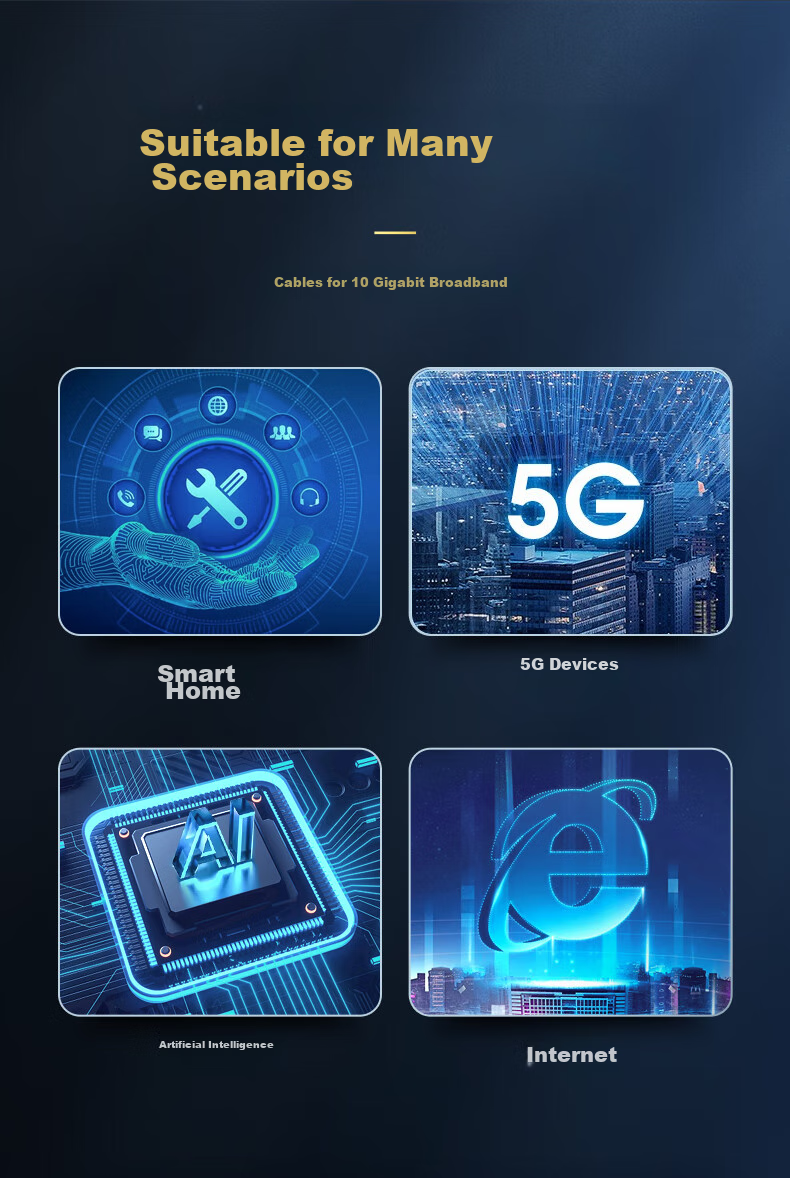 Сетевой кабель WANJEED CAT7, двойное экранирование, 23AWG, бескислородная чистая медь, низкий дым, нулевой галоген, инженерная сеть, 20 метров, зеленый