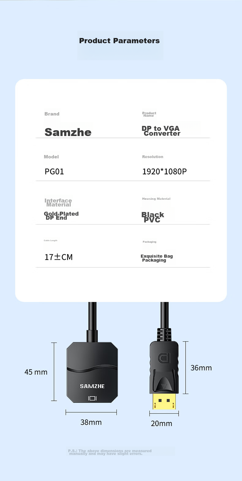 Переходник DisplayPort на VGA