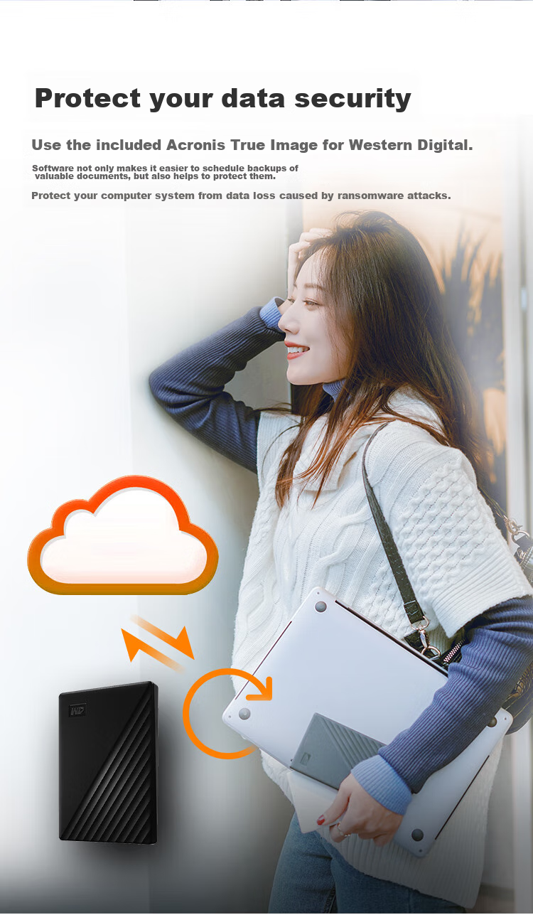 Портативный жесткий диск Western Digital My Passport, 4 ТБ, USB 3.0, черный
