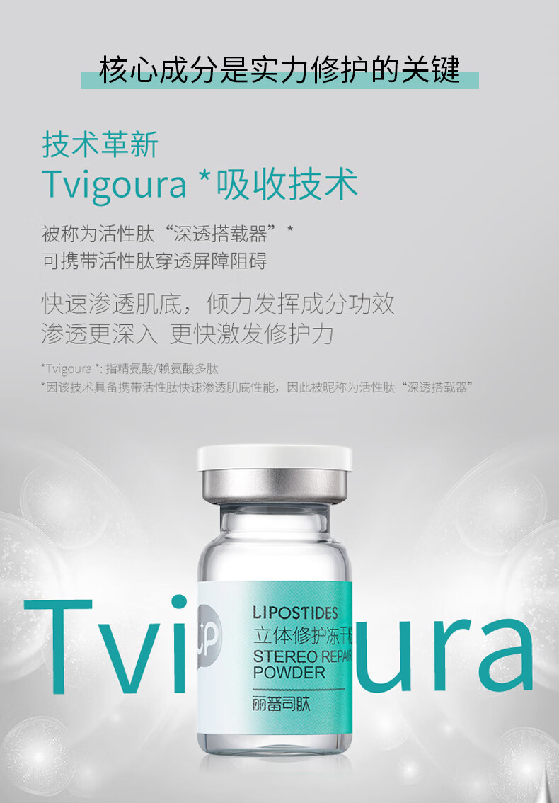 丽普司肽 立体修护冻干粉18ml  安瓶精华淡化痘印痘坑收缩毛孔