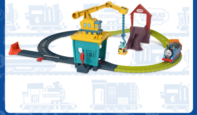 Конструктор Thomas & Friends "Карл и Сэнди перевозят друзей", трек-сет HDY58