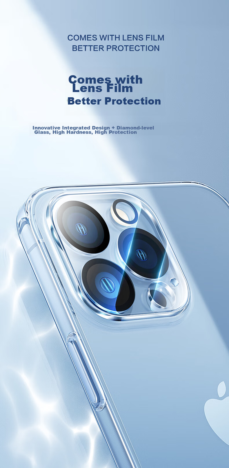 Чехол PISEN для iPhone 14 Pro Max, ультратонкий, противоударный, прозрачный