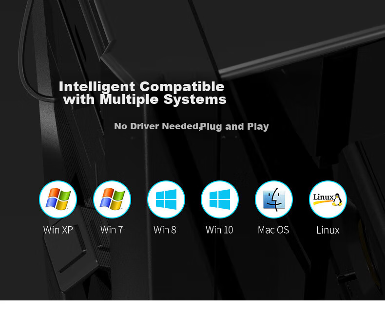 Кабель-адаптер MAIWO K104A для 2.5-дюймовых SATA HDD/SSD, USB 3.0, черный
