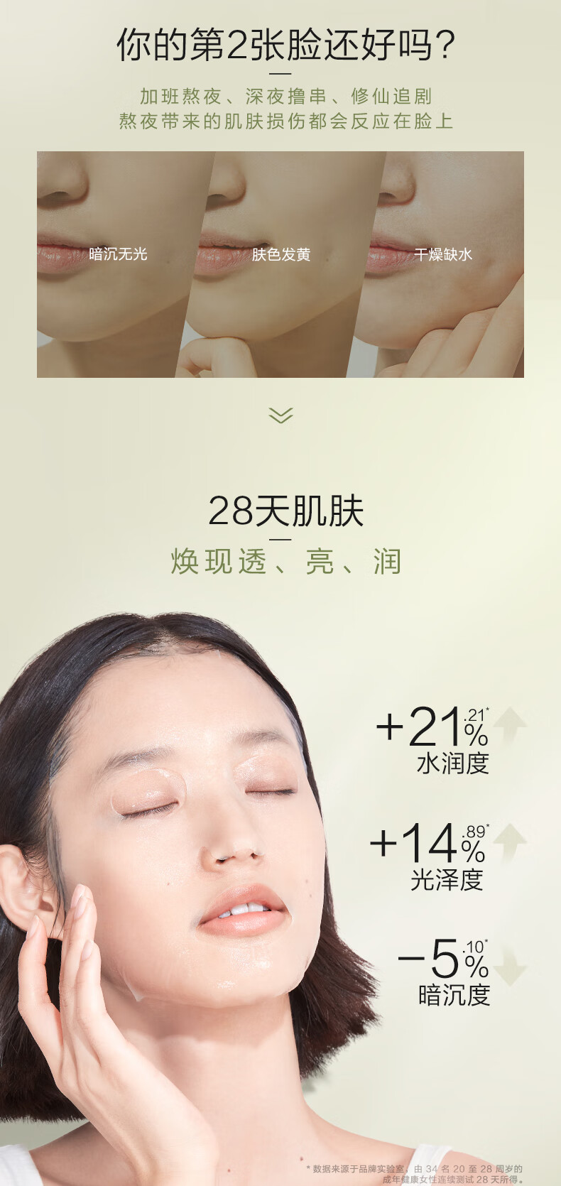完子心选神经酰胺高山茶面膜超值套组 神经酰胺升级款*2+高山茶*1