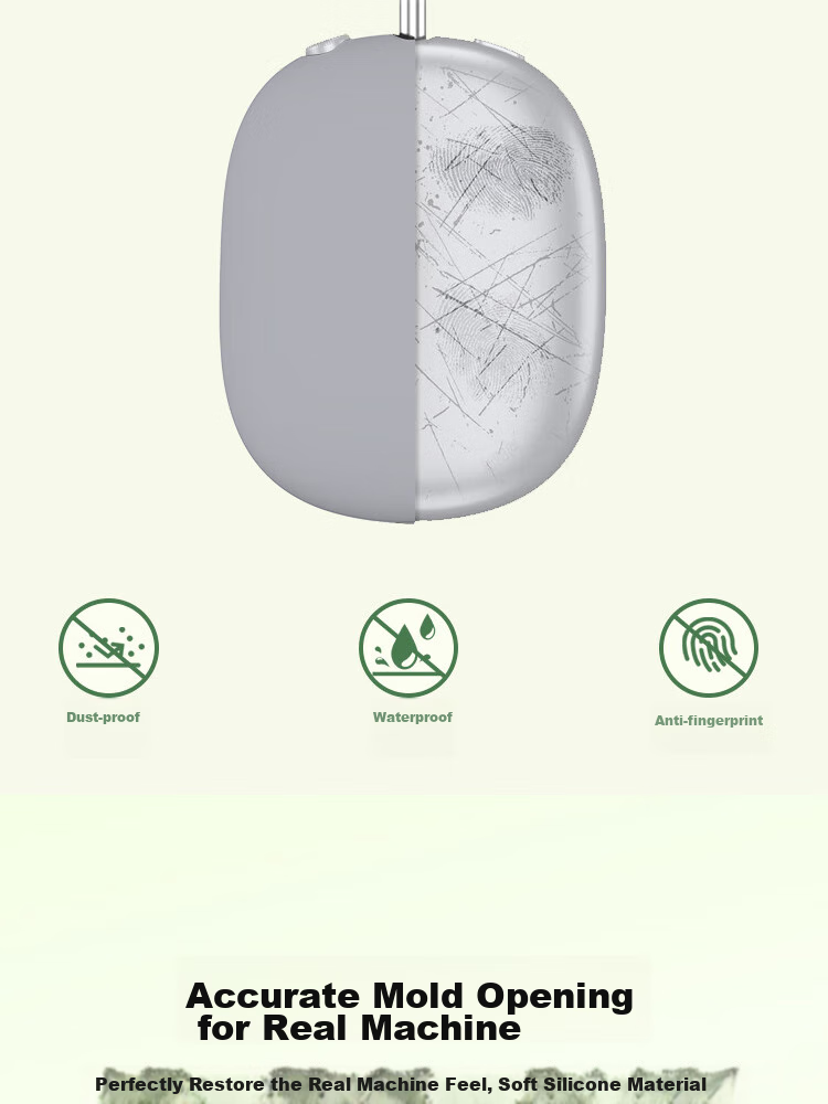 Защитный чехол ESCAPE для AirPods Max, прозрачный, силиконовый