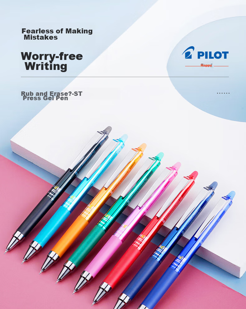 Стираемая гелевая ручка PILOT Frixion LFPK-25S4, 0.4 мм, красная