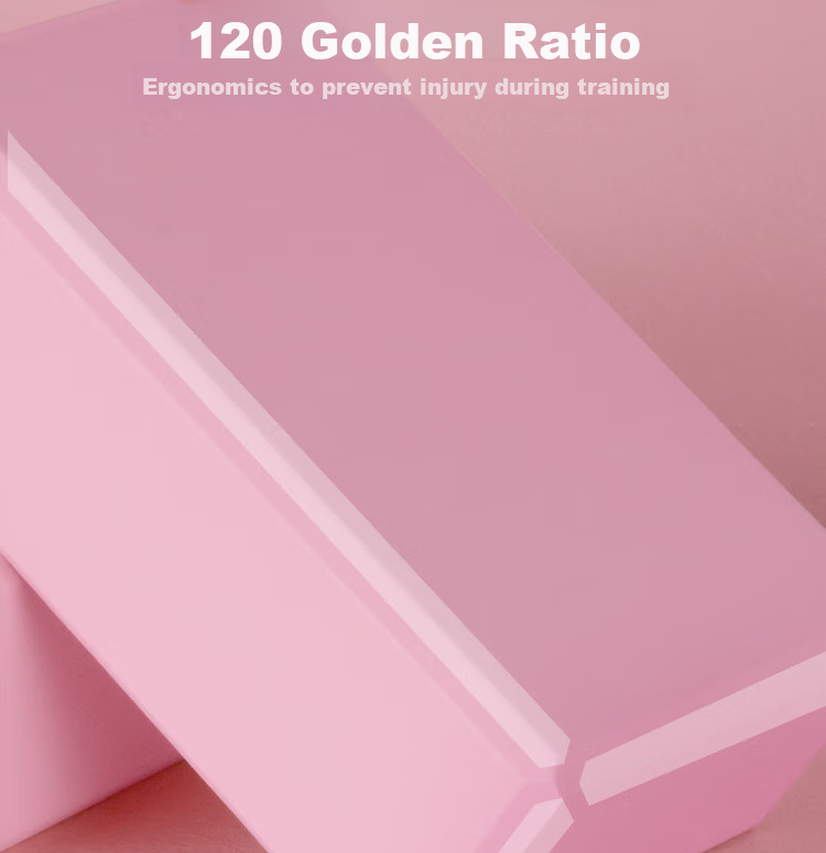 Набор из двух блоков для йоги Duweike, легкий, нескользящий, из EVA, цвет "skin pink"