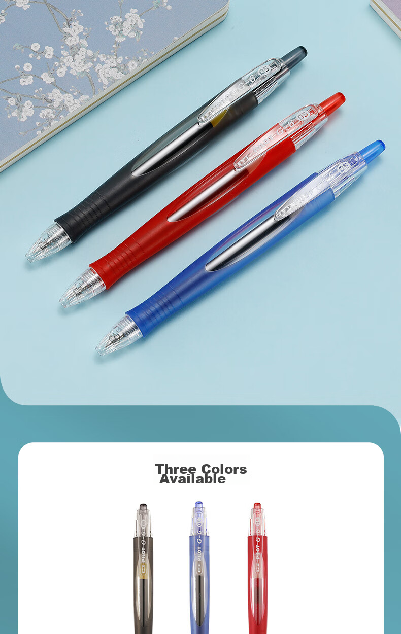 Ручка гелевая PILOT G6-Short Chubby Retractable, синяя, 0.5 мм, BL-G6