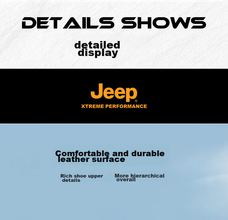 Ботинки Jeep для мужчин, для хайкинга, треккинга, на открытом воздухе, спортивные, высокие, повседневные, нескользящие, износостойкие, рабочие ботинки, Мартинсы