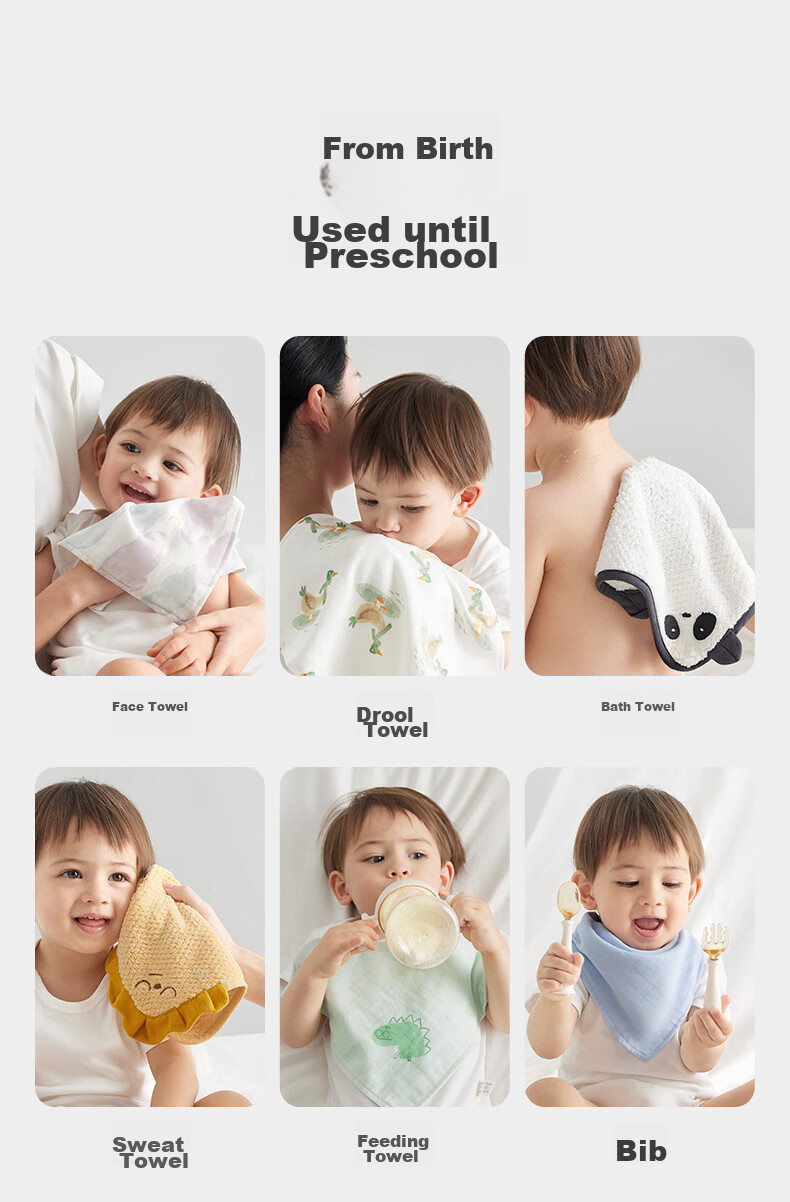 Детские пеленки Babycare из чистого хлопка, 6-слойные, размер 30x30 см, цвет "Гавайское небо" (5 шт.)