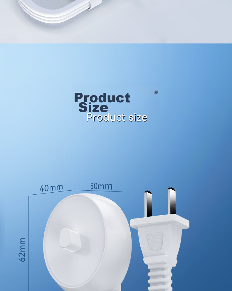 Зарядное устройство для электрической зубной щетки Shishan, совместимое с Oral-B Braun D12/D16/D100/3709/PRO600/PRO700/PRO1000/PRO2000/PRO3000, белое