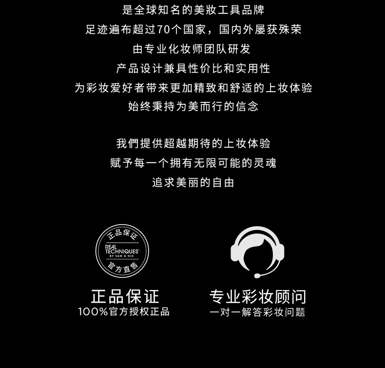 Real Techniques梦幻迷你化妆刷套装（眼影刷 散粉刷 遮瑕刷 腮红刷 修容刷）10支