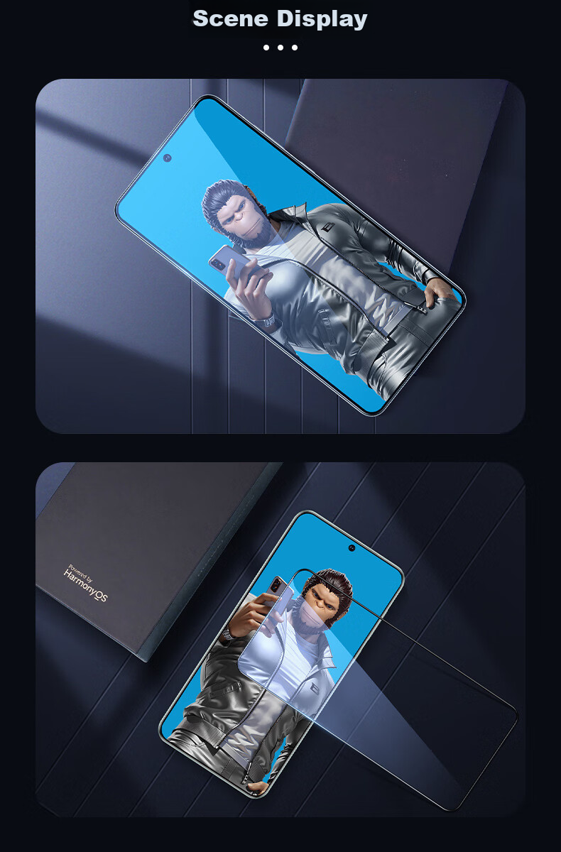 Защитное стекло BLUEO для Huawei Pura70/80, OPPO FindX8, противоударное, антибликовое, HD прозрачное, закаленное стекло