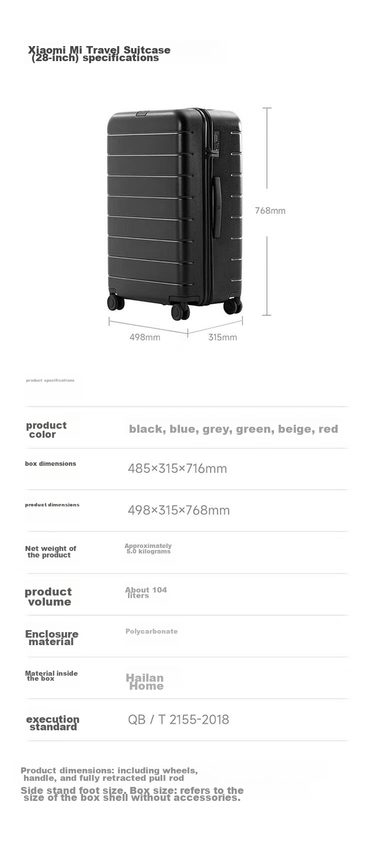 Чемодан Xiaomi Mijia Luggage, 20-дюймовый ручная кладь, поликарбонатный, с кодовым замком, бежевый