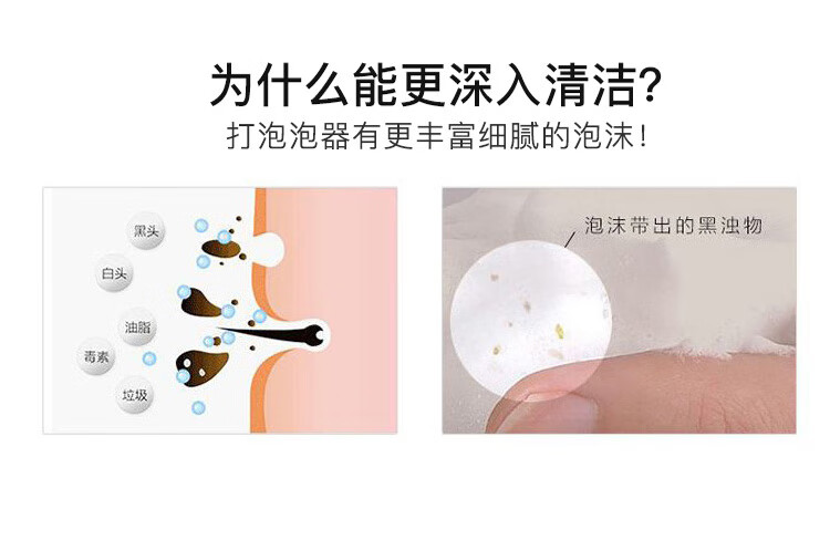 美肤语手动慕斯起泡瓶(白色)洗面奶打泡器洗脸洁面起泡沫瓶发泡器MF8723