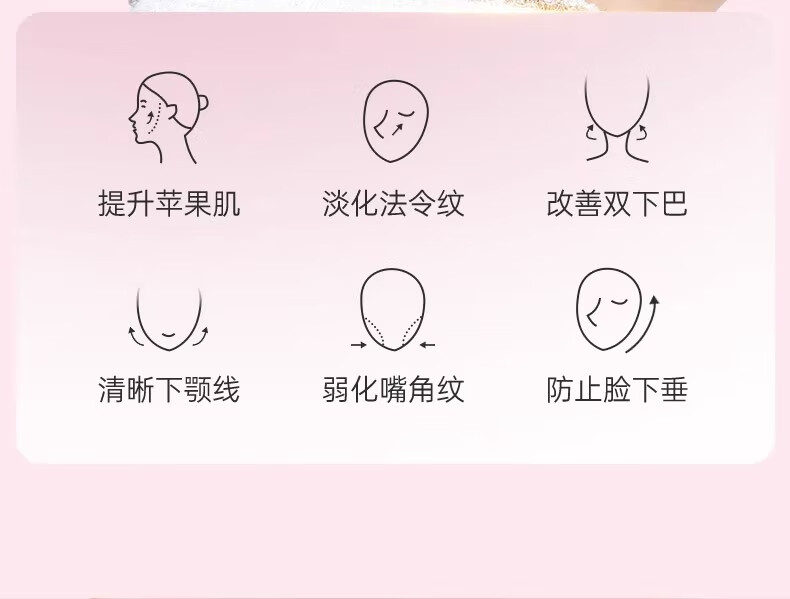 医束美塑颜面罩脸部绷带改善法令纹双下巴提拉紧致睡眠面雕内轮廓1.0粉