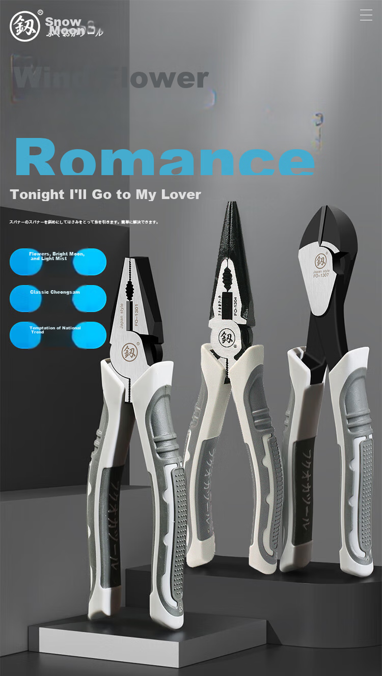 Пресс-клещи "Fukuoka Tools" FO-1301, 6 дюймов, многофункциональные, для снятия изоляции, промышленные