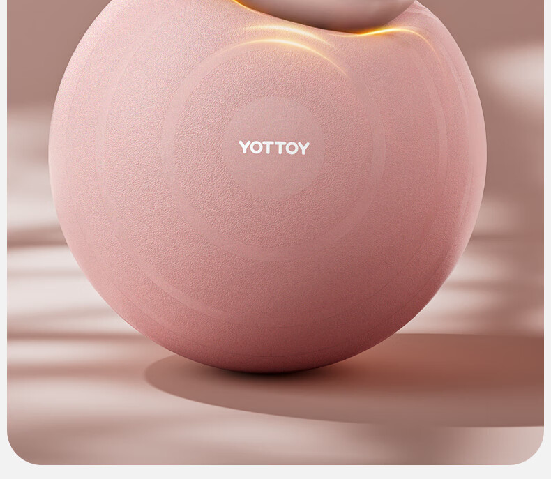 Мяч для йоги Yottoy утолщенный, противовзрывной, нескользящий, для фитнеса, беременности, родов, начинающих, эластичный тренировочный мяч, 65 см, чернильный порошок