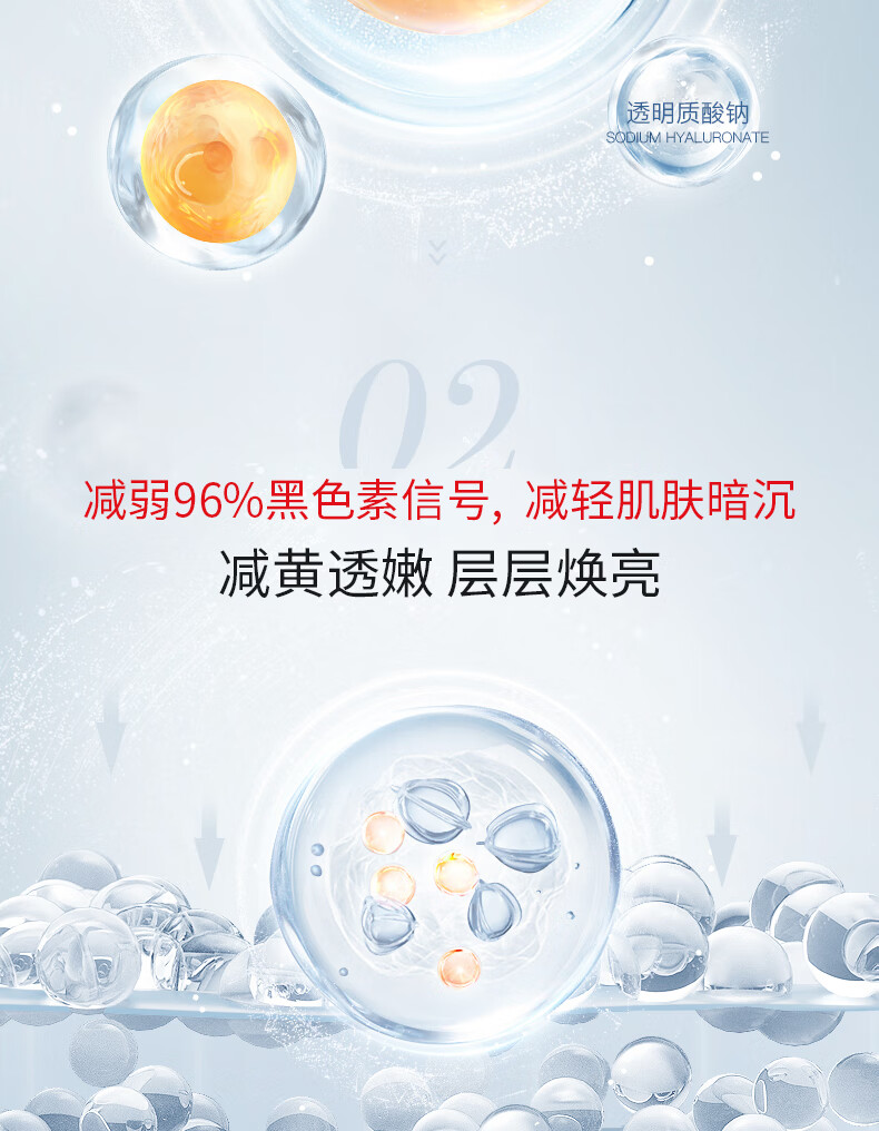 国药精养美白精华祛斑美白淡化黑色素烟酰胺原液提亮去黄改善暗沉100ml
