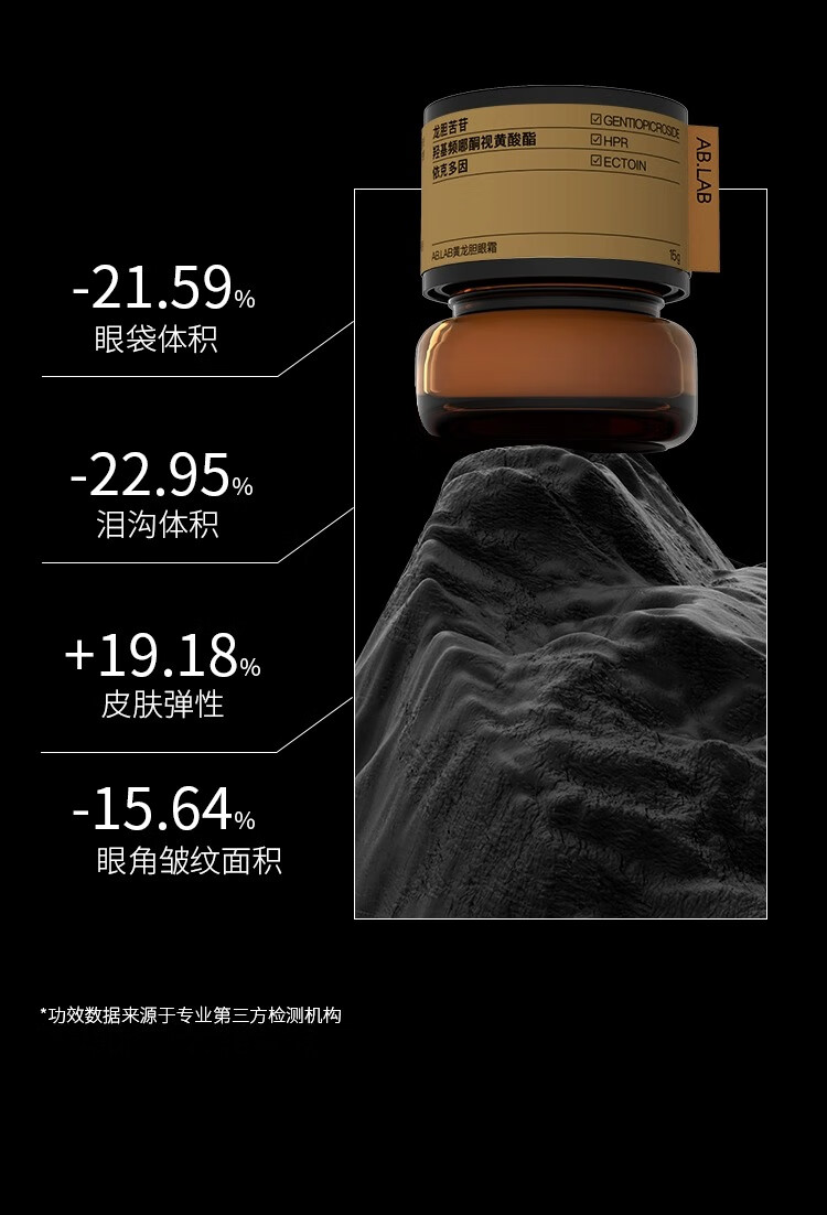 AB.LAB黄龙胆女巫眼霜15g淡化细纹提拉紧致袪眼袋黑眼圈ablab礼物