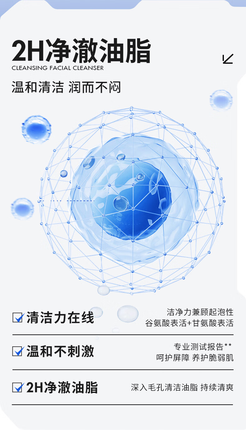 瑷尔博士Dr.Alva升级氨基酸洗面奶洁颜蜜深层洁净温和一明星款同款120ml