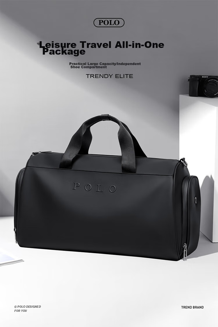 Дорожная сумка POLO, ручная, большая вместимость, легкая, мужская спортивная сумка для фитнеса, для коротких деловых поездок