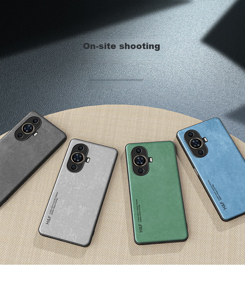 Чехол HotFire для Huawei Nova 11 / Nova 12 Vitality Edition, кожаный, противоударный, черный