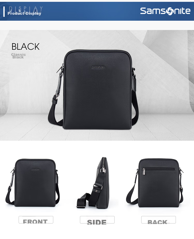 Мужская сумка Samsonite, повседневная сумка-портфель, вмещает IPad, для деловых поездок, подарок на Новый год и День святого Валентина, TK3