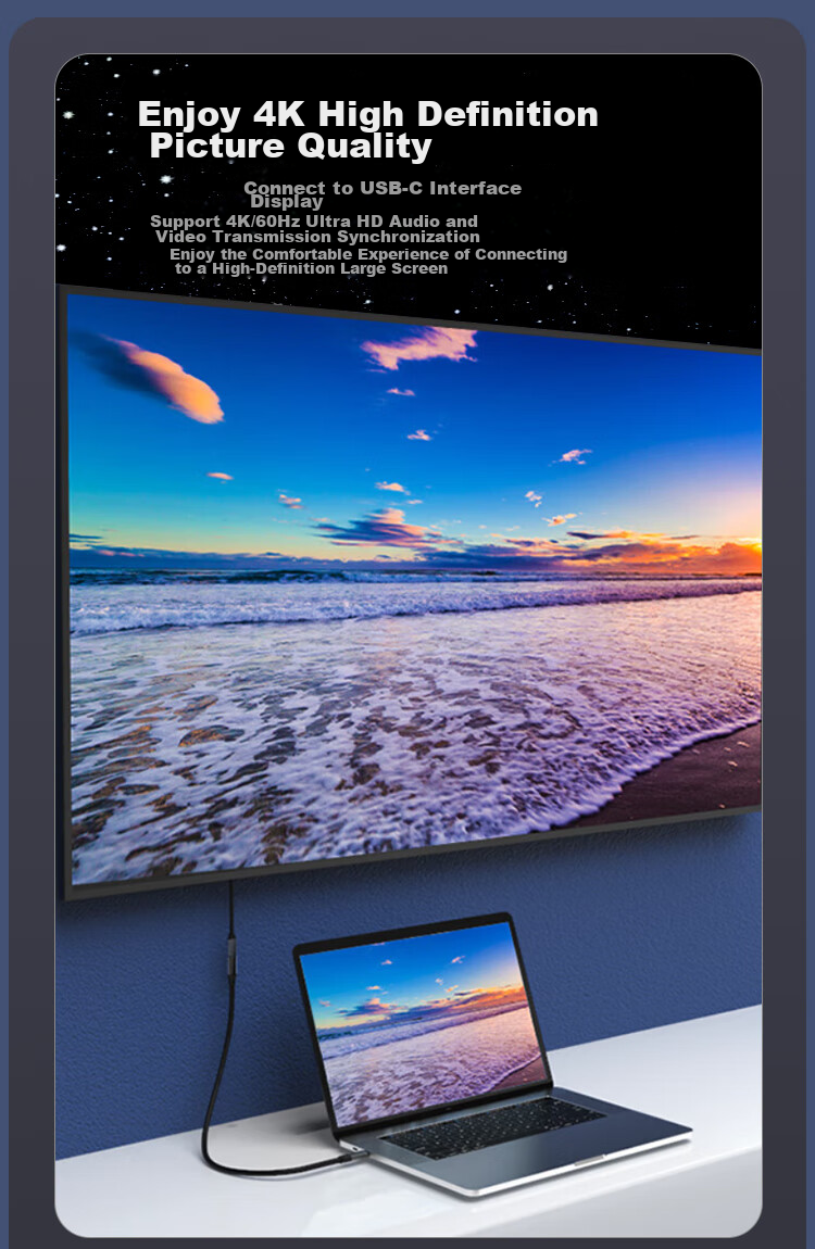 Кабель-удлинитель ZHENWEI Type-C, PD100W, USB 3.2 Gen2, 2 метра, черный