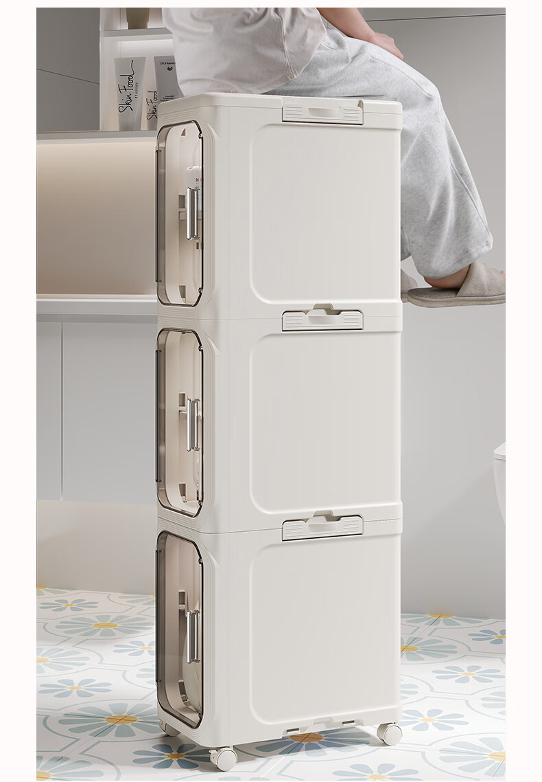 Узкий шкаф-стеллаж Jiekou, складной, для кухни, ванной, туалета, органайзер, 3 яруса, 21 см
