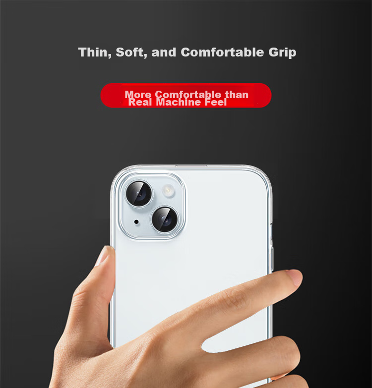 Прозрачный чехол для iPhone 15 Plus