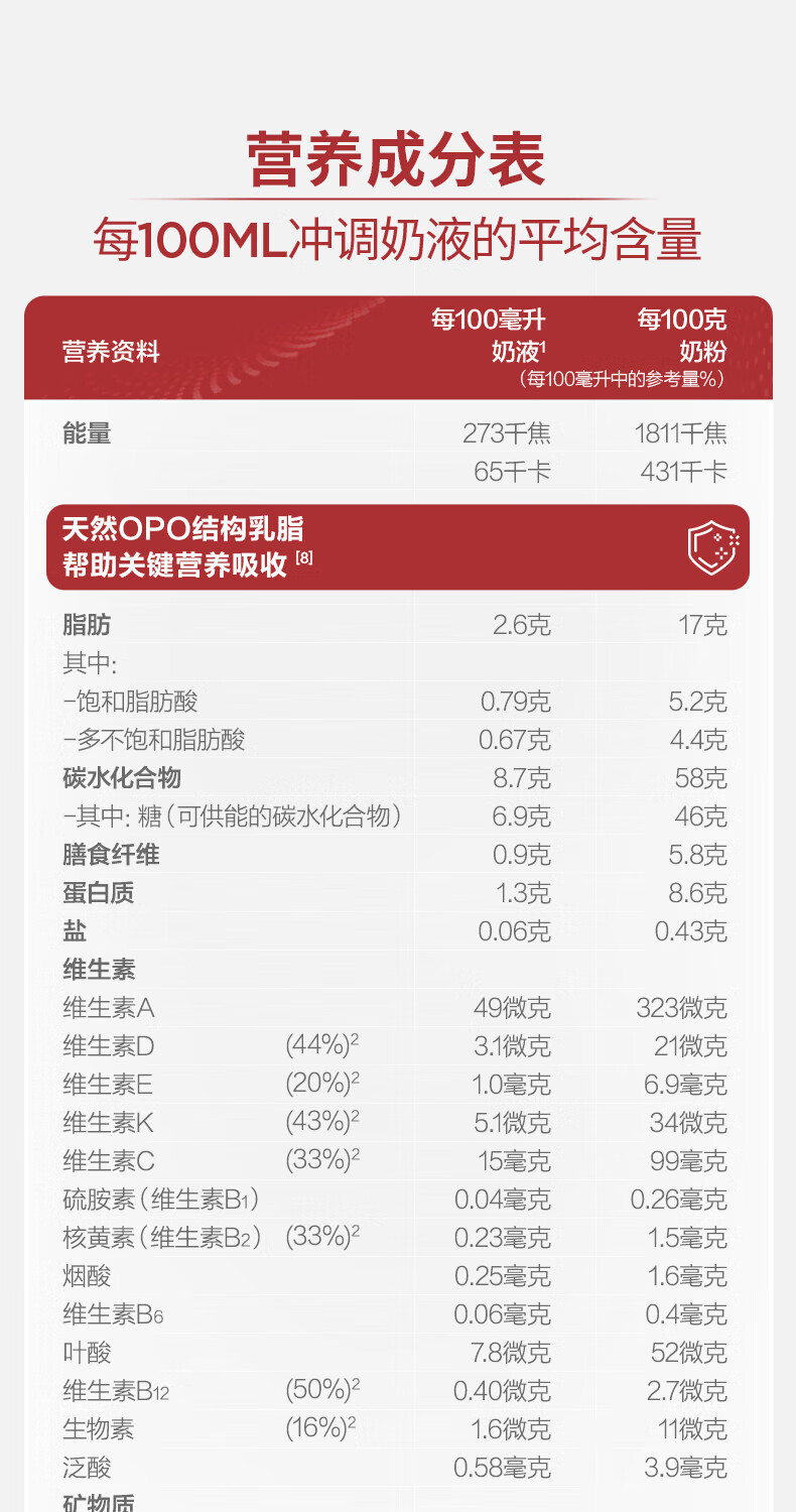 德国爱他美Aptamil 白金版新版铁罐 HMO婴儿配方奶粉 2段单罐装