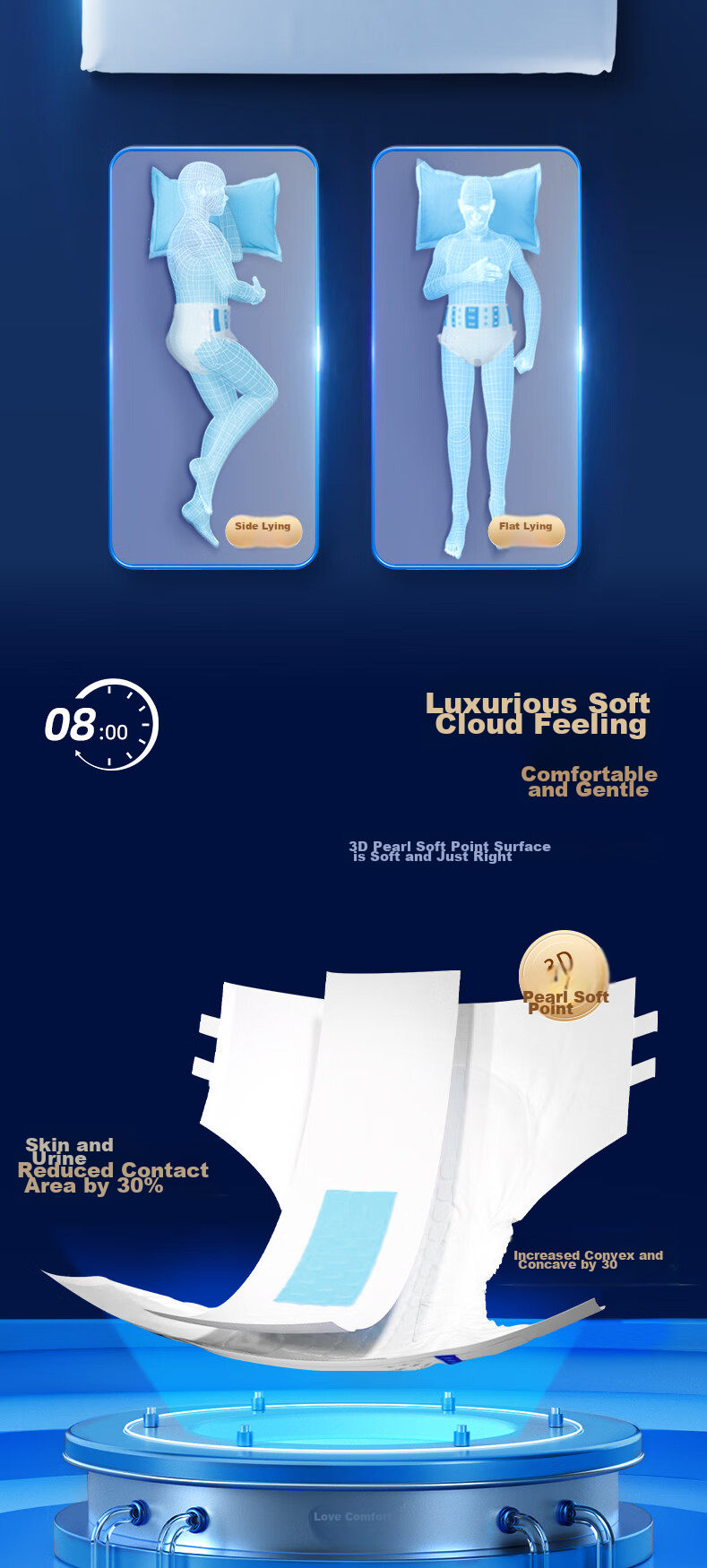 Взрослые подгузники L