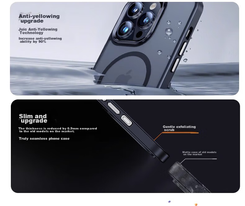 Чехол для Apple iPhone 13 ZHIWEISHI MagSafe Skin-Like, противоударный, полупрозрачный, дымчато-серый